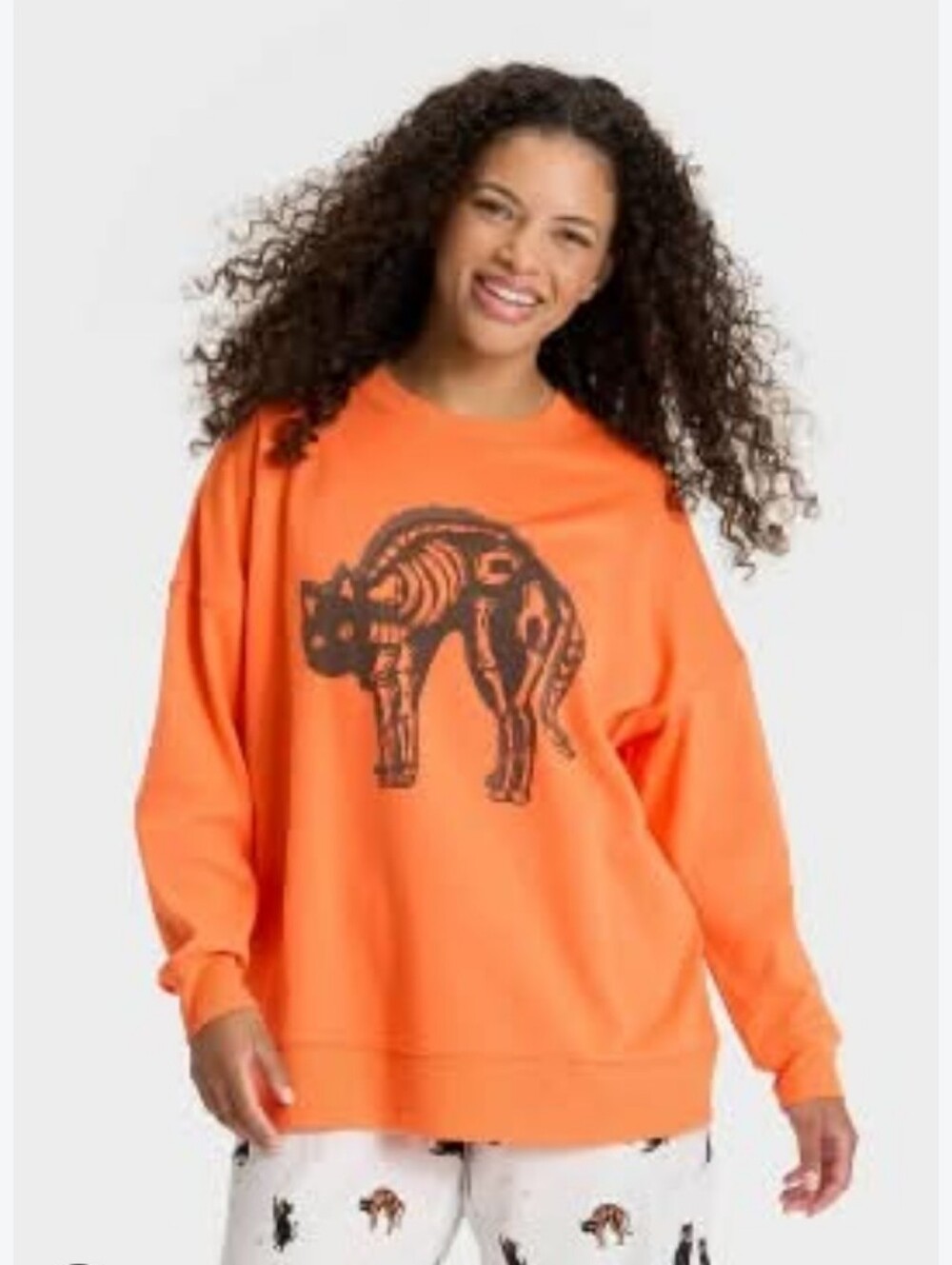 Hyde And Eek Cat Skeleton Graphic I'mSweatshirt